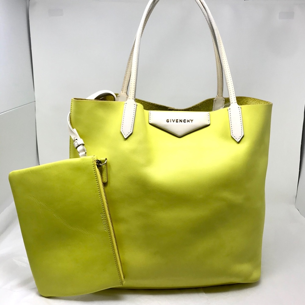 Givenchy Antigona Yellow Tote w/ Pouch